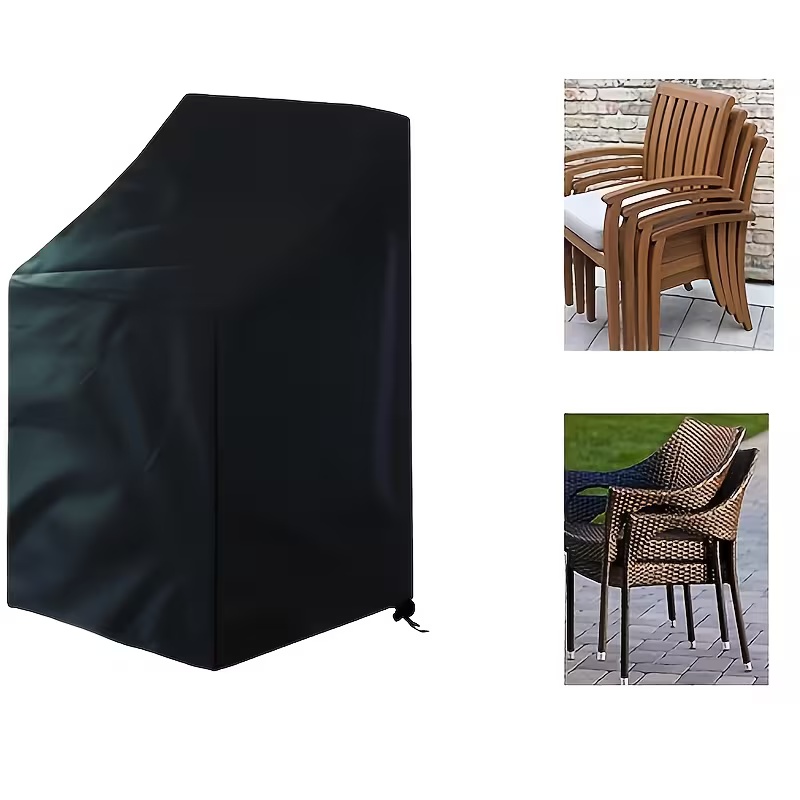 Outdoor Furniture Metal Chairs - غطاء كرسي خارجي متين قابل للتكديس،