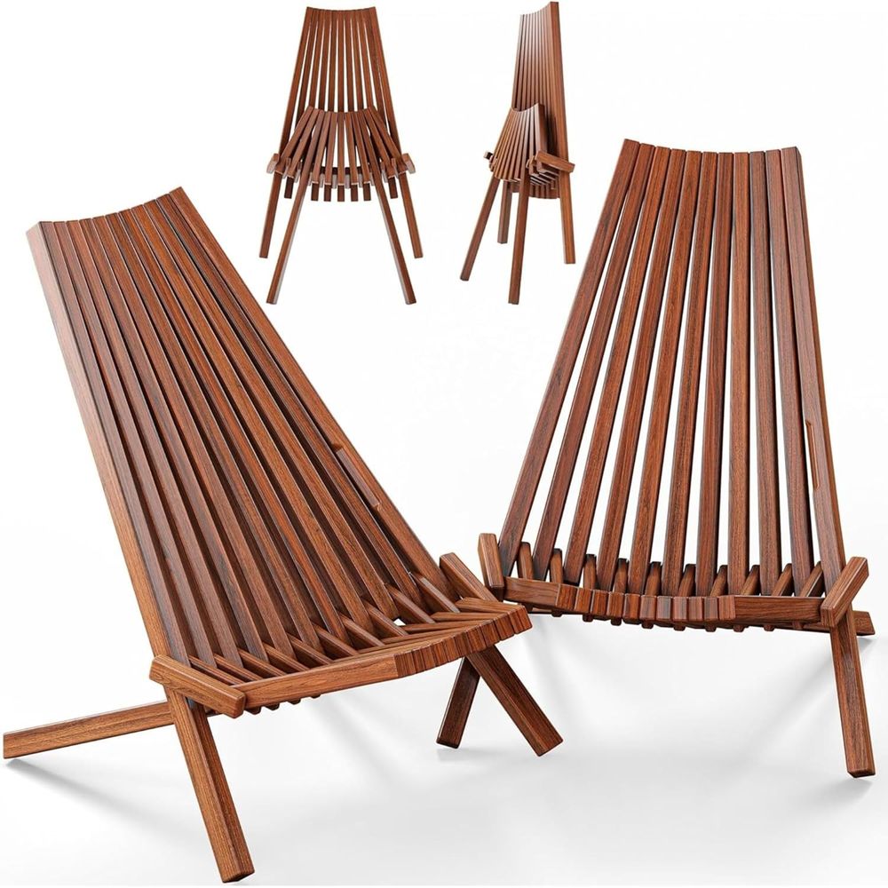 مجموعة من كرسيين خشبيين قابلين - مراجعة Outdoor Furniture Diy وسعره
