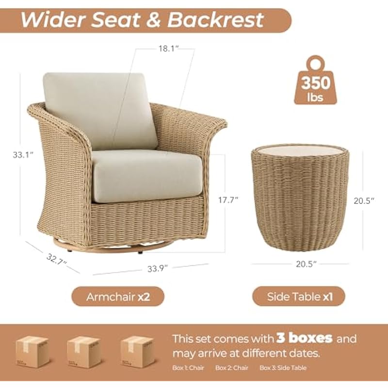 طقم بسترو خارجي مكون من 3 قطع، - مراجعة Outdoor Furniture Metal Chairs وسعره
