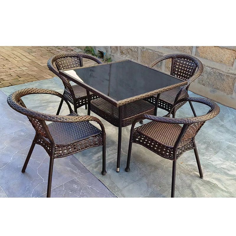 طاولات وكراسي الروطان الخارجية - مراجعة Outdoor Furniture Metal Chairs وسعره