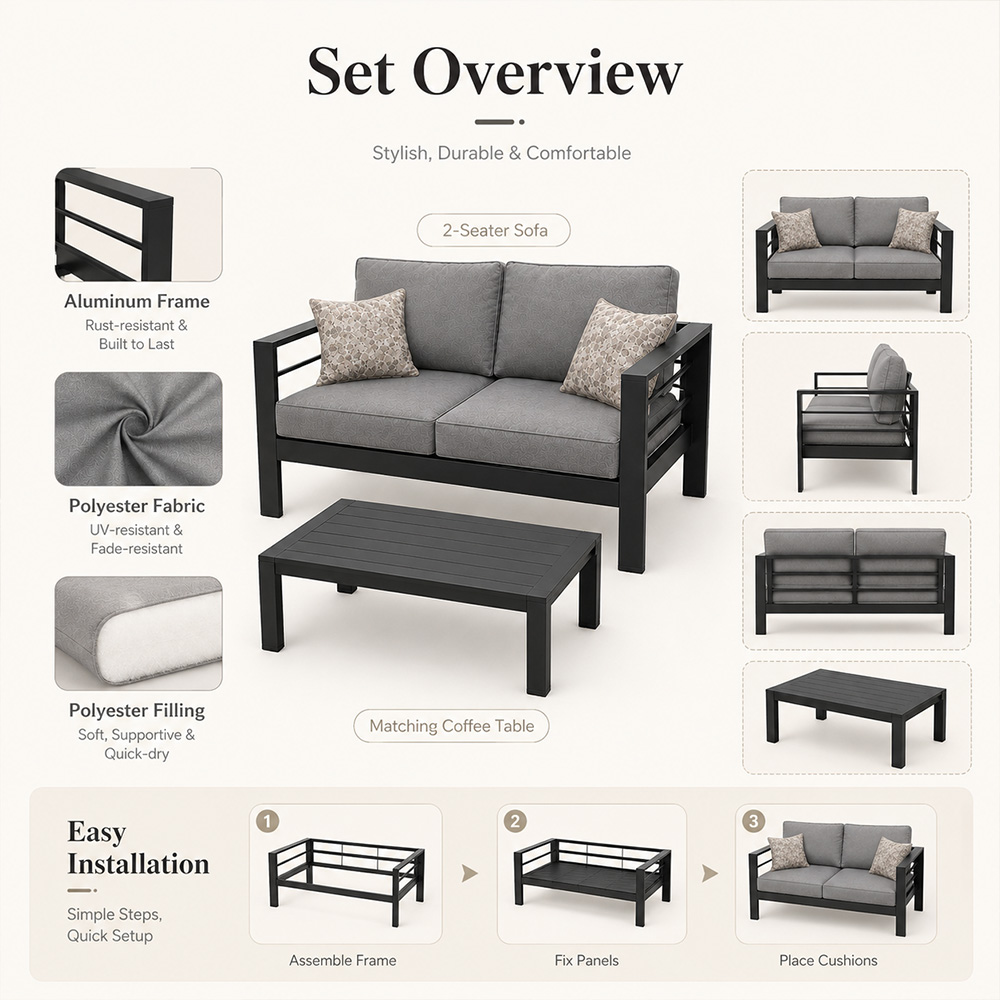 أريكة حديقة خارجية فاخرة وعصري - مراجعة Outdoor Furniture Luxury وسعره