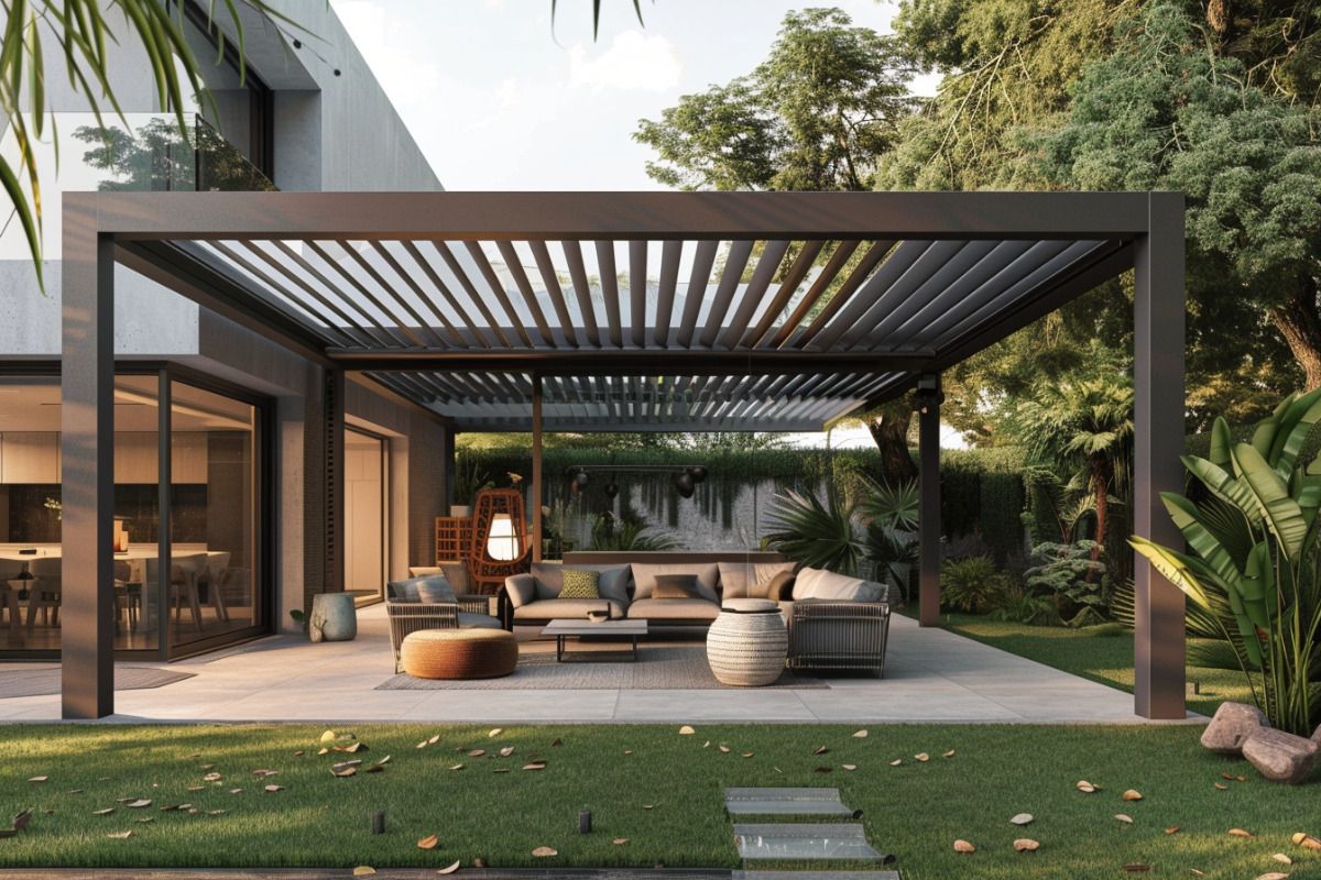 بيرجولا مستطيلة من سبائك الألو - مراجعة Outdoor Furniture Metal وسعره