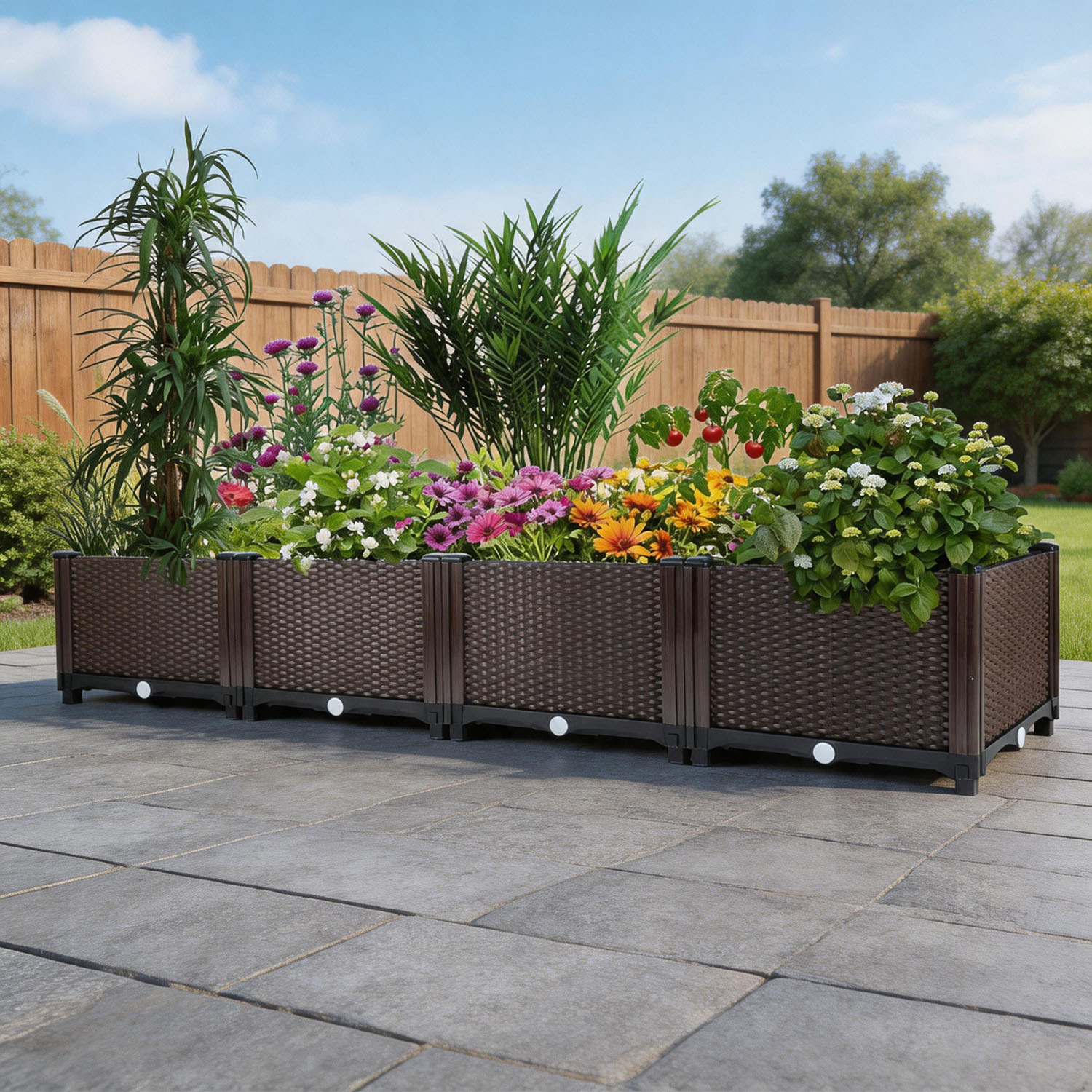 حوض زراعة مرتفع ذاتي الري - صن - مراجعة Outdoor Daybed Furniture وسعره